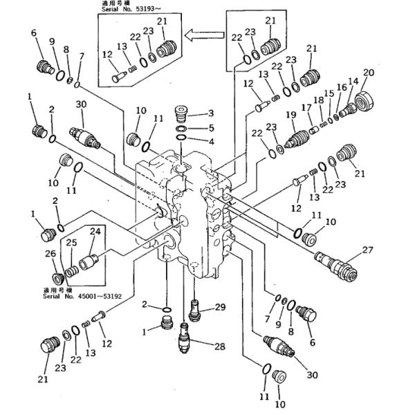 Основа 709-70-51401 клапана сброса экскаватора PC210 5 PC180 6K KOMATSU Основа 709-70-51401 клапана сброса экскаватора PC210 5 PC180 6K KOMATSU