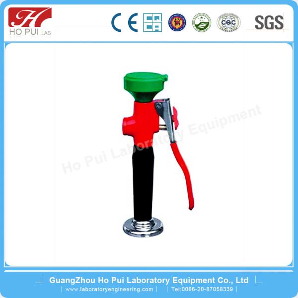 Solid Steel Lab Casework High Gloss Epoxy Powder Single Spray Head Eye Washer