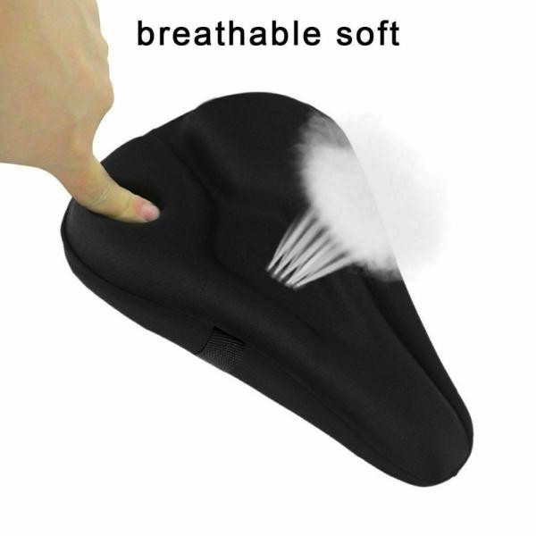 Breathable Silicone Bicycle Saddle Seat Soft Gel Pad Cushion Cover for Mountain Bike