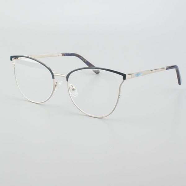 Classical Female Stainless Steel Metal Frame Cat Eye Glasses