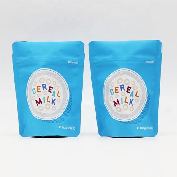 Customize Mylar Bags Smell Proof Zip Lock Soft Touch ECO Friendly Stand up Pouches