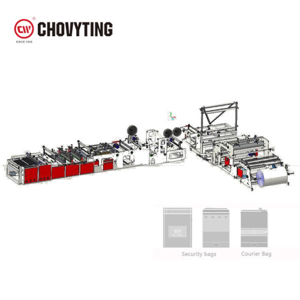 DHL UPS SF Security Check Express Bag Making Machine 80pcs/min