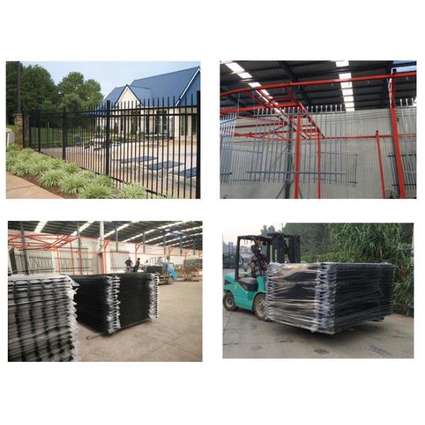 Metal Cap Aluminum Fence Panels , Metal Garden Fencing Panels ISO9001 Approved