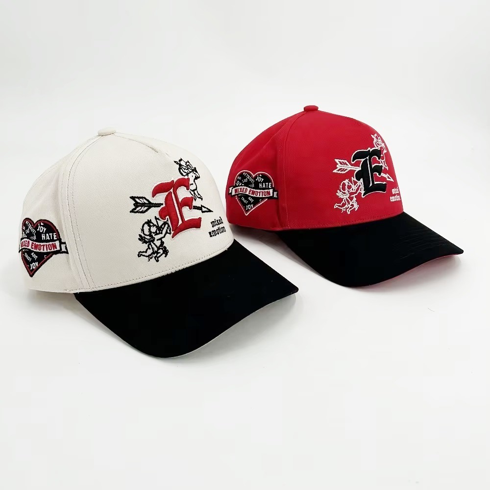 Custom Baseball Cap Logo 3D Puff Embroidery 5 Panels Outdoor Sports Golf