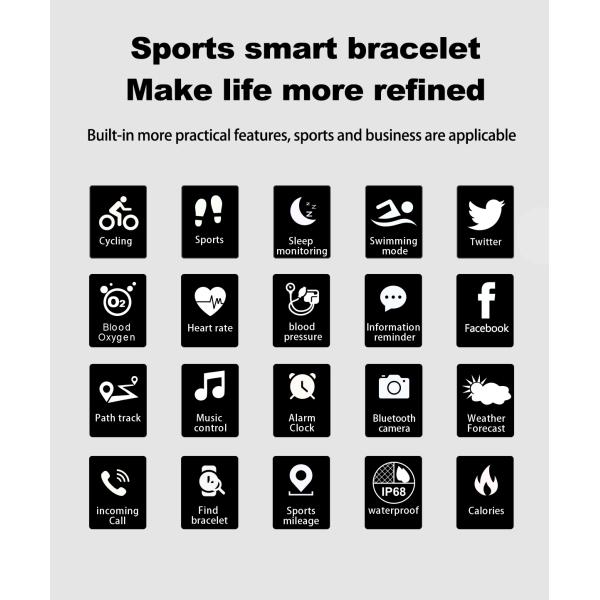 Серия дозора F8 HR Амазонки высококачественная 6 спорт плавая Smartwatch контроля сна