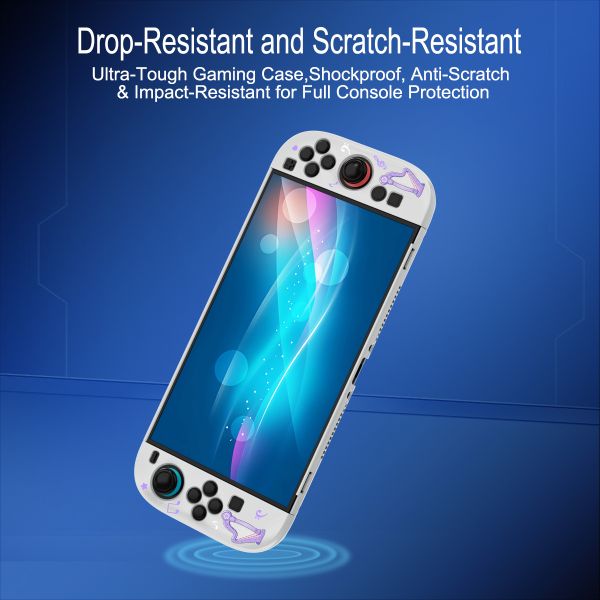 Soft Cream White Split-Face Protective PC Case - Cute Cartoon Girl Design for Nintendo Switch 2