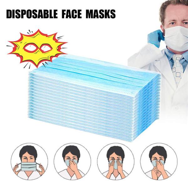 Surgical Medical Anti Virus Mask Disposable Hypoallergenic Fast Shipping