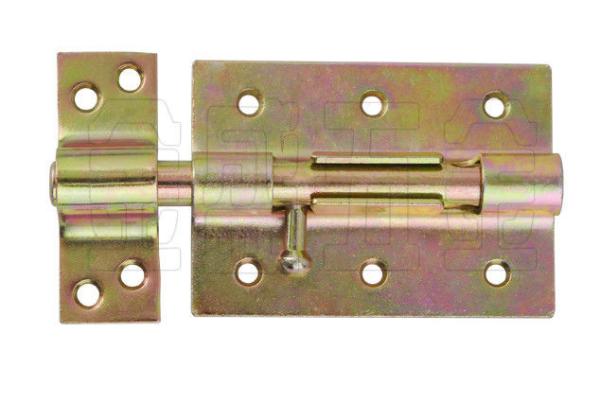 Small Tower Bolt Lock For Garage Door Brass Plated Free Sample Available