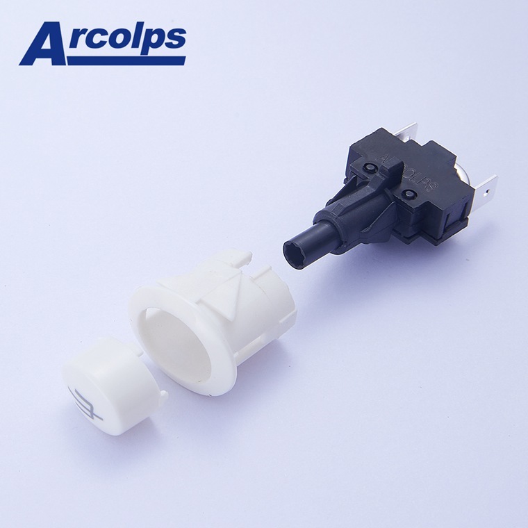 316 Stainless Steel Push Button Switch 20mm 10A 250V IP67 For Control Systems