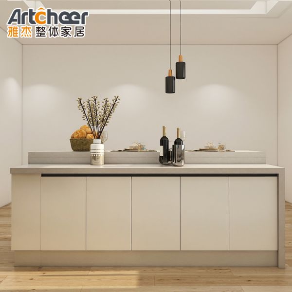French Style Granite Top Kitchen Cabinet with Contemporary Design and Kitchen Island
