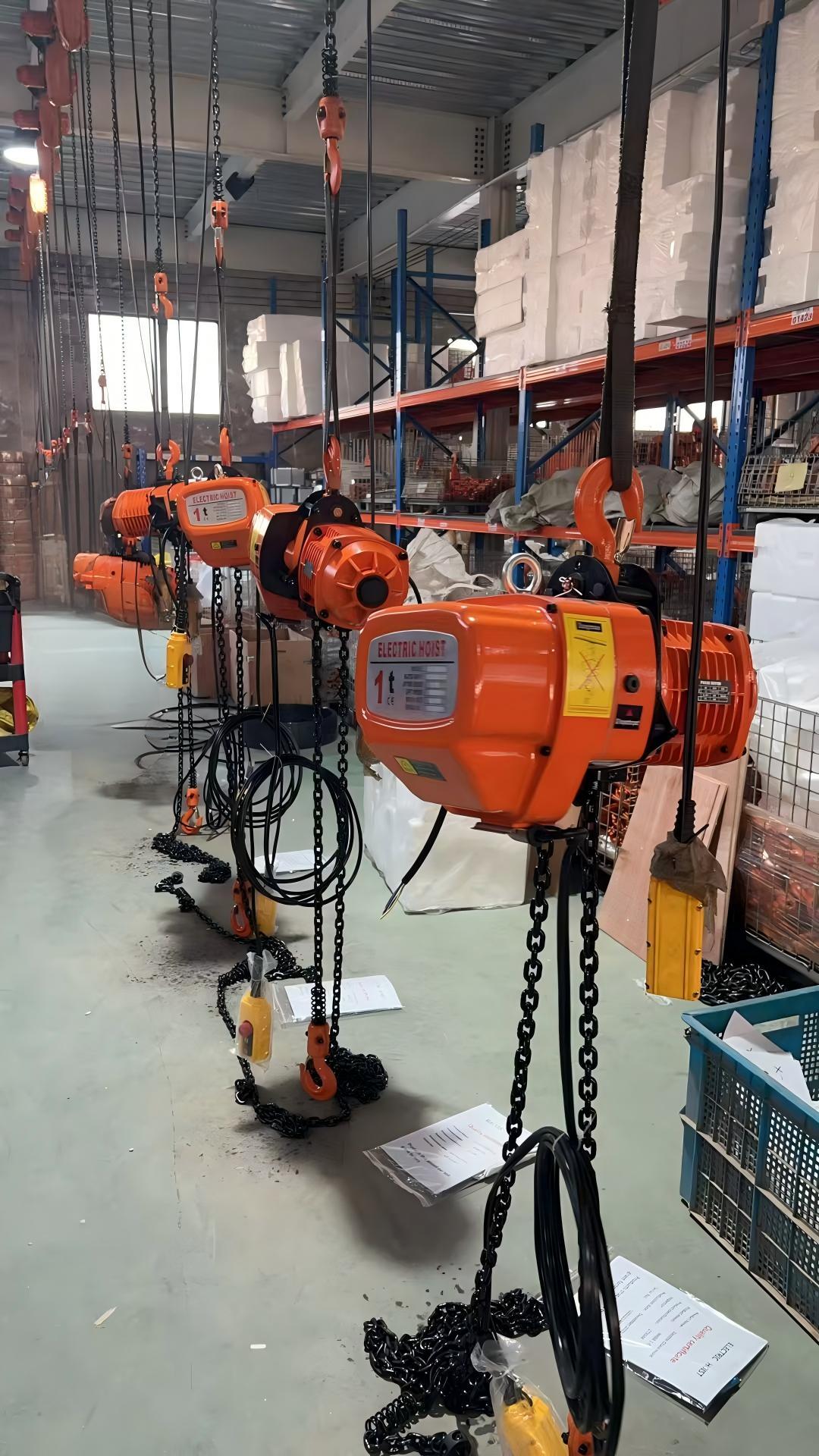 Customized HHBB Electric Chain Hoist Heavy Duty Chain Hoist With Trolley