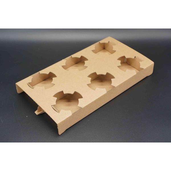 Customize Coffee Corrugated Take Away Paper Cup Holder Wholesale Cardboard Coffee Carrier 2/4/6