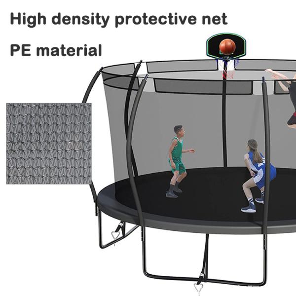 Adult Children Kids Basketball Hoop Set Trampoline with Protective Net and Logo Option