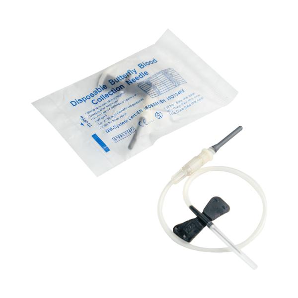8G-27G Scalp Vein Blood Collection Set Material de aço inoxidável 304 estéril