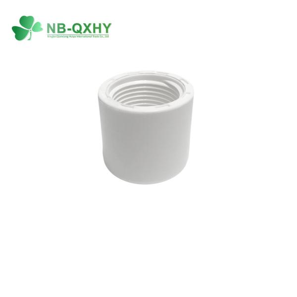 1/2-16 Conexão de cola de plástico branco PVC Sch40 tubo para abastecimento de água fria