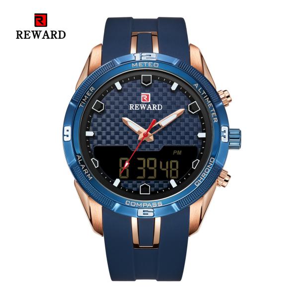 Chinese wholesale Led Display Sport Mens Stainless Steel Watches Alloy Case With Silicon Band