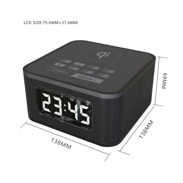 Радио FM с беспроводным зарядным устройством и зарядным устройством USB