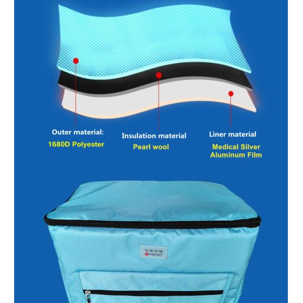Soft Foldable Medical Cooling Storage With Ice Packs for Short Distance Delivery 15L 33L
