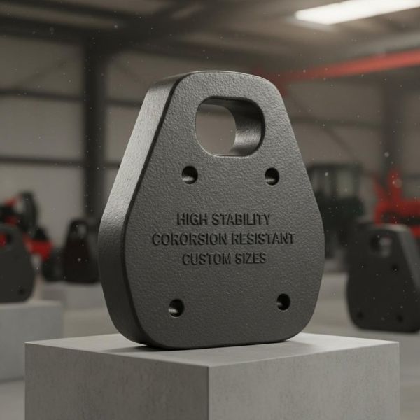 Custom Sizes Cast Iron Counterweight for Agricultural Machinery with High Stability and Corrosion Resistance