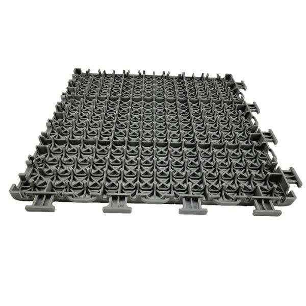 International Standard Size PP Injection Tennis Court Flooring With Classic Double Tier