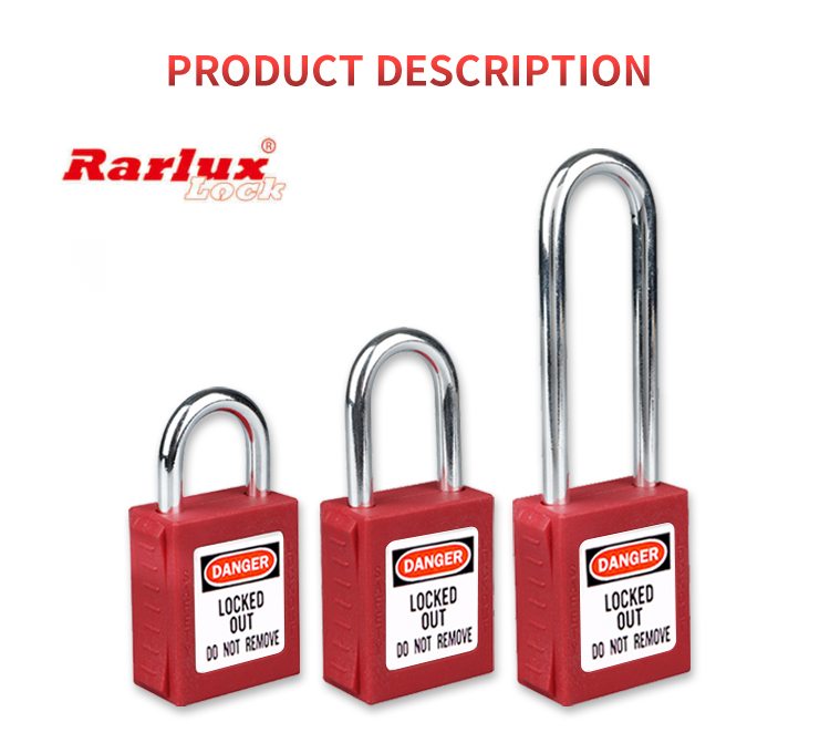 Rarlux High Quality Top Security Industrial Hardened Alloy Steel Shackle Padlock Keyed Eco-Friendly Solid Brass Cylinder Lockout