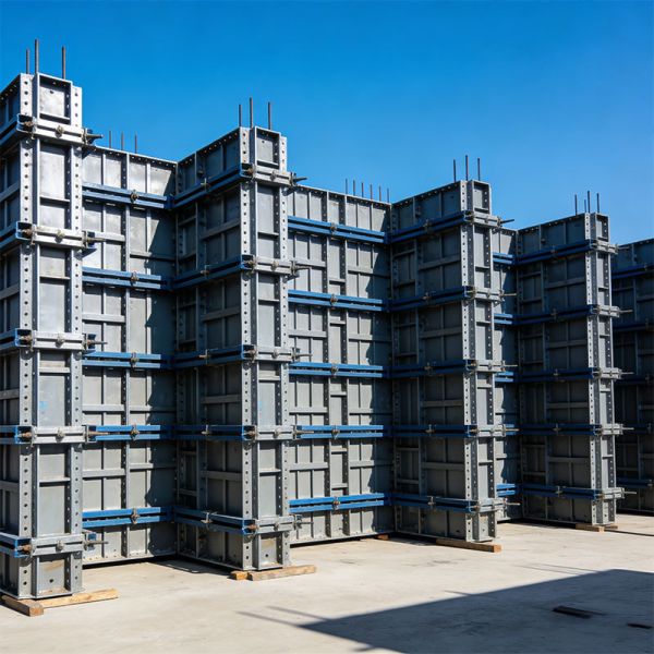 Modern Industrial Light Steel Concrete Column Formwork For Column Construction