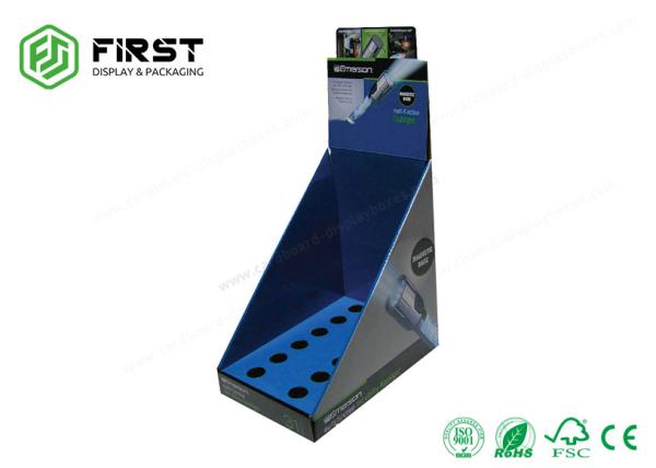 Custom Made Portable Retail Paper Cardboard Counter Display Boxes With Logo Printing