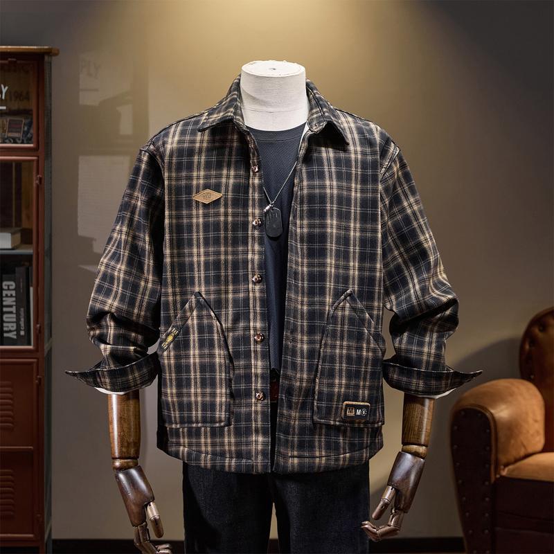 Casual Style Warm Winter Regular mens casual leather jackets Long Sleeve Lapel Collar Custom (CS042)