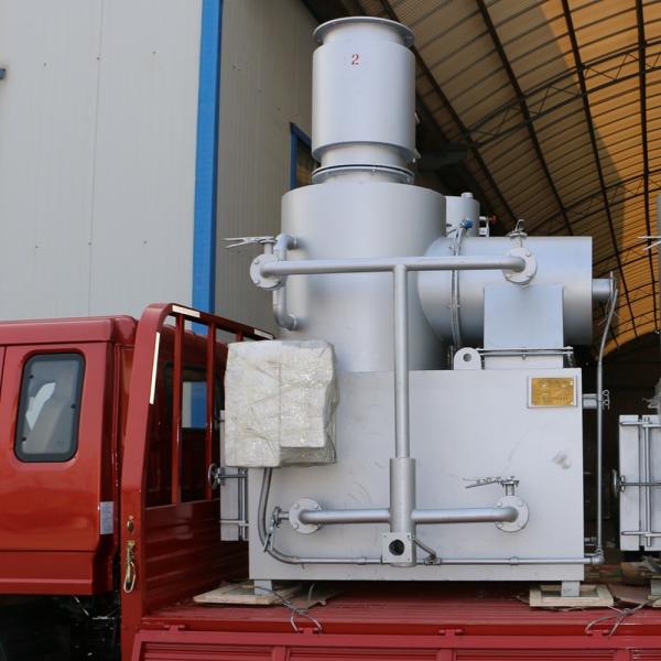 2300 kg Peso 10-500 kg/h Incinerador sem fumo para máquinas de eliminação de resíduos hospitalares