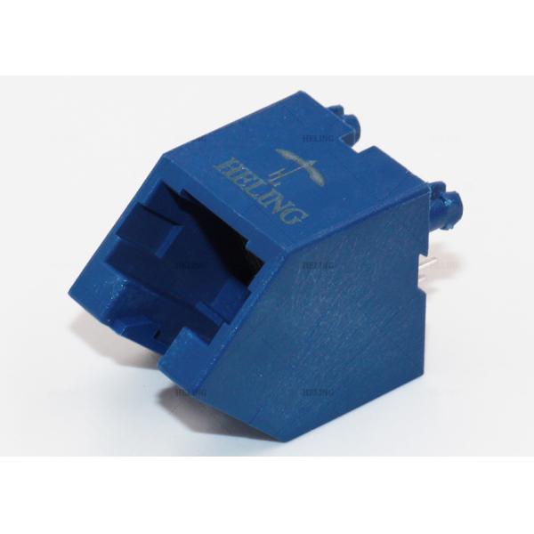 Незаслоненный 45 цвет разъем-розетки 8П8К ТХТ степени РДЖ45 голубой для телекоммуникационного оборудования