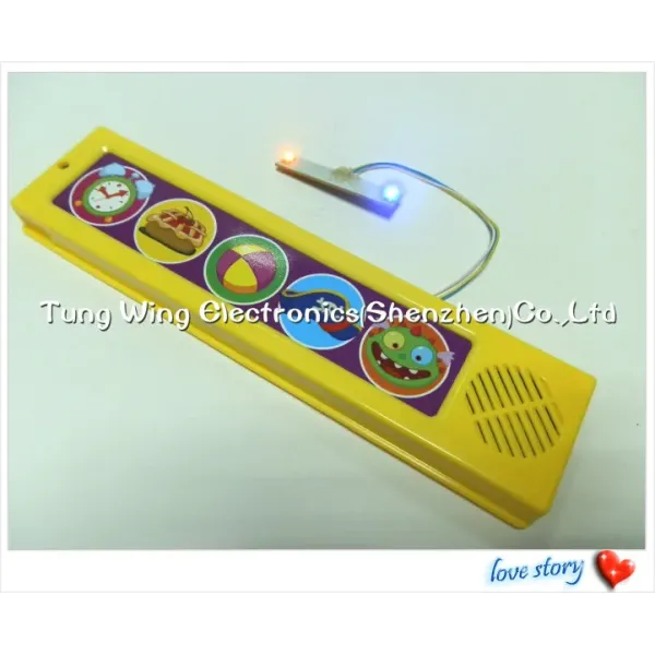 5 Button Sound Board with Custom Voice ABS Material CE & Rohs Certified Sound Module for Children's Books