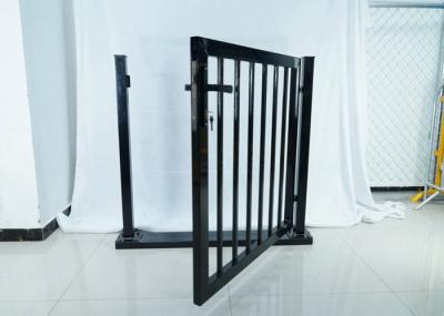 Ral6005 1.5/1.8m Height Metal Garden Fence Gate Pvc Coated Welded Pipe Single