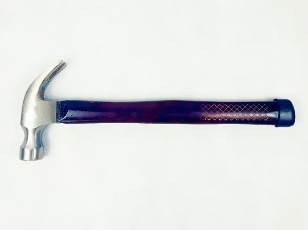 8OZ Size Forged Carbon Steel Materials Claw Hammer With Color Painted Wooden Handle (C0407)
