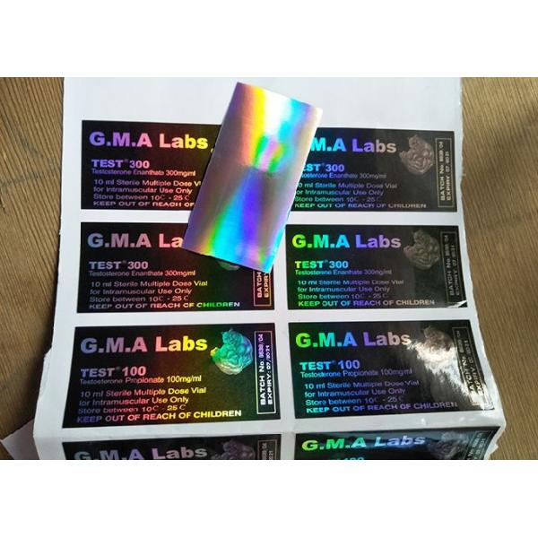 Черные стикеры пробирки лазера ТЕСТА е 300 ДЭКА/ярлыка бутылки медицины лабораторий ГМА