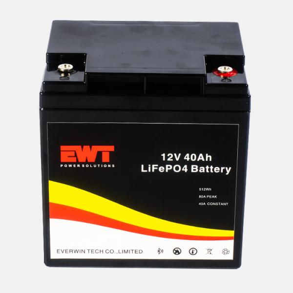 12.8V 40Ah Batería de Fósfato de Hierro de Litio Pack Carritos de golf Almacenamiento 12V LiFePO4 LFP IFR26650 Batería de litio