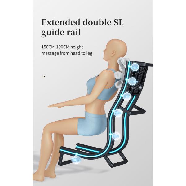 3d Zero G Leather Recliner Massage Chairs FCC ROHS Airbags