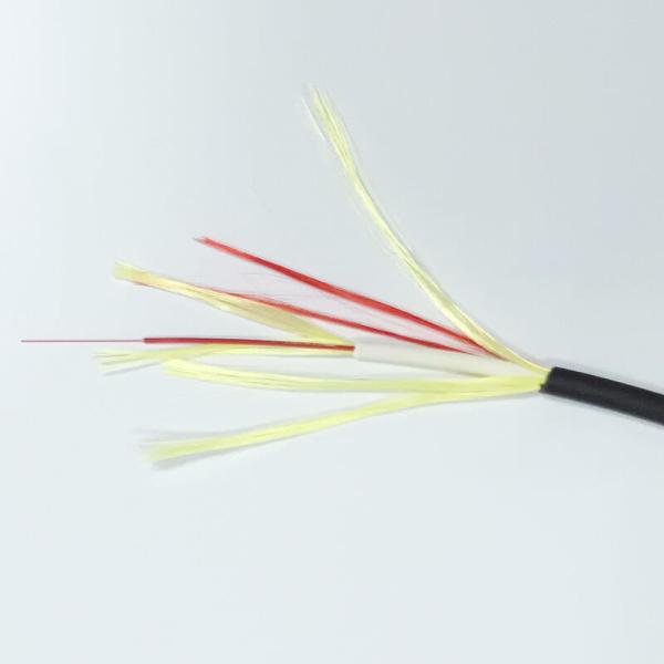 Кабель 4.6mm GJYFJH стекловолокна двойного кабеля круга оболочки FTTH на открытом воздухе крытый