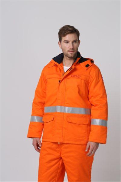 EN342 Fire Resistant Winter Jacket , 1% Carbon Fiber Cold Weather Workwear