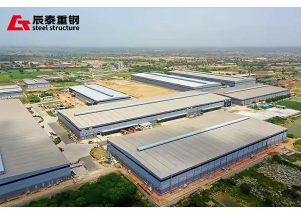 Light Metal Frame Pre Engineered Steel Warehouse Buildings Galvanized
