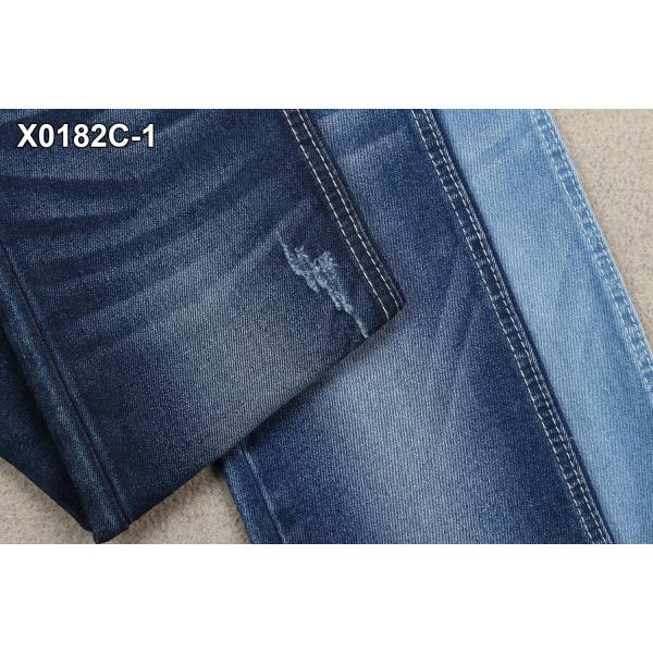 Tela media del dril de algodón de la tela cruzada del estiramiento de la tela de los vaqueros de las mujeres del peso para los pantalones regulares de la muchacha