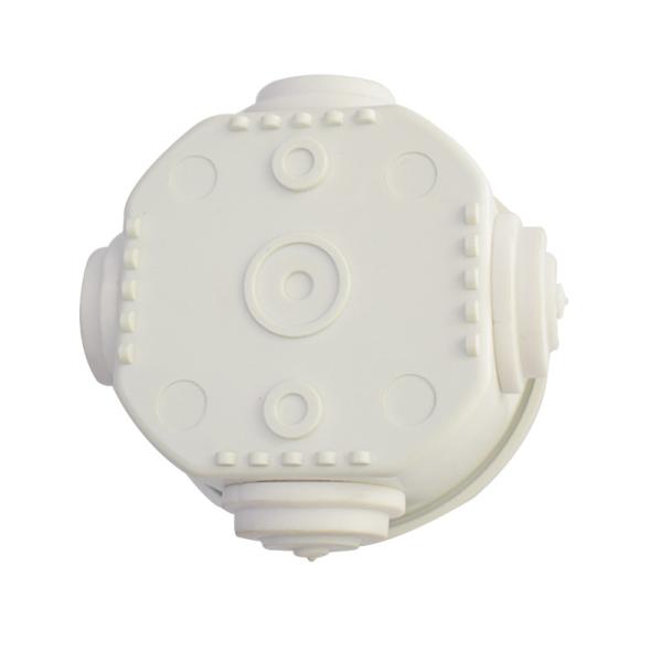 Outdoor Circle Round Type White Plastic Junction Box / Round Plastic Electrical Box