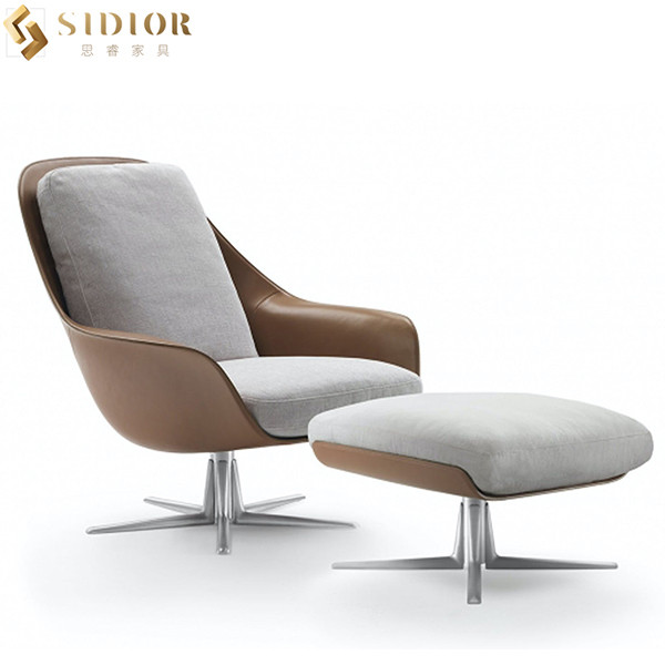 Leather Upholstered Modern Leisure Chair Home Restaurant Furniture