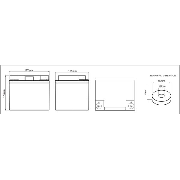 Industrial Telecom Sealed Lead Acid Battery , Residential Solar Battery 12V 40AH