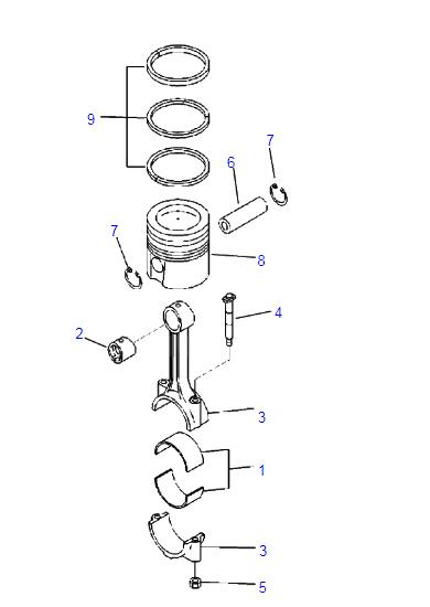Komatsu PC300-8 Cummins Engine Parts 3802429 6743-31-2100 6745-31-2010 1241748H92 6D114 6CT8.3