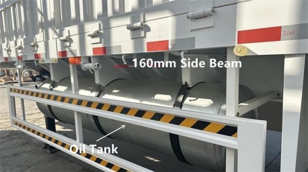 2024 Nouveau design de clôture semi-remorque camions remorques capacité de 80000kg