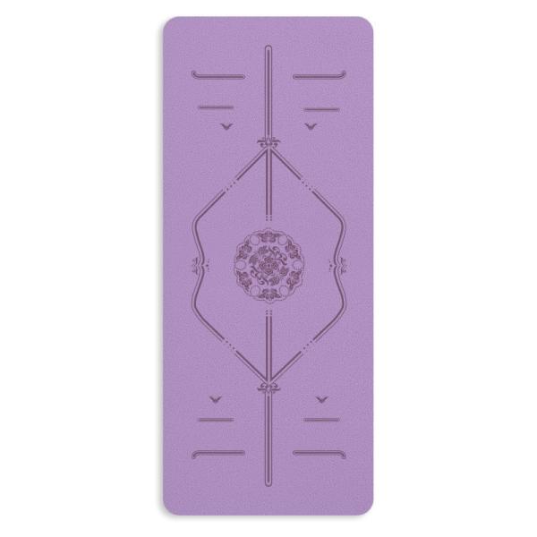 Outdoor Eco Friendly China Supplier Antislip Pattern Pro Natrual Rubber PU Yoga Mat with laser design