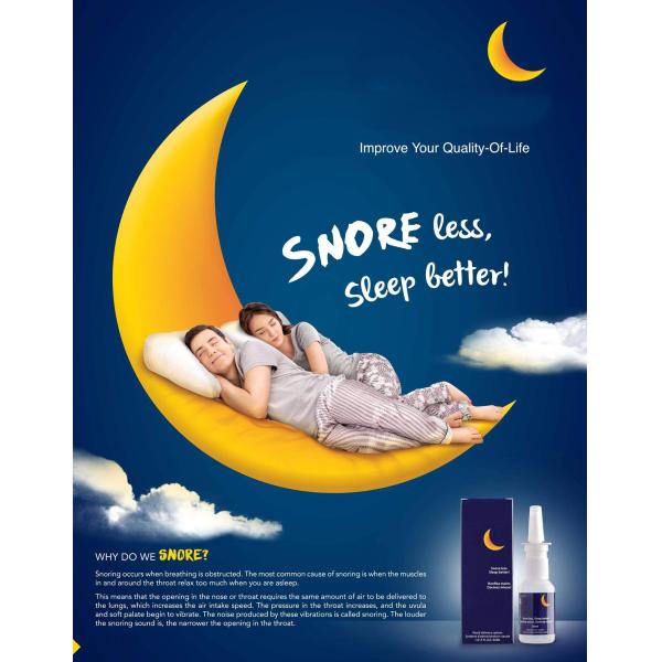 30ml Anti Snoring Nasal Spray Fast Snore Stopper Drops Natural Breathing Relief No Pain