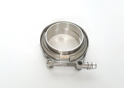 1,5 ~ 6,0 braçadeira de faixa de aço inoxidável da braçadeira V de 304 tubos com duas flanges