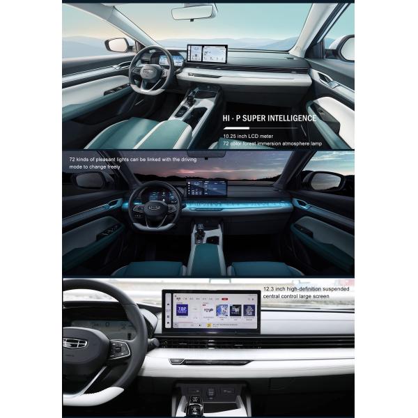 4 Door 5 Seat Body Type and 181PS Maximum Horsepower Emgrand L Raytheon HIP 2022 1.5TD-DHT Pro 100KM Super Net Hybrid Sedan