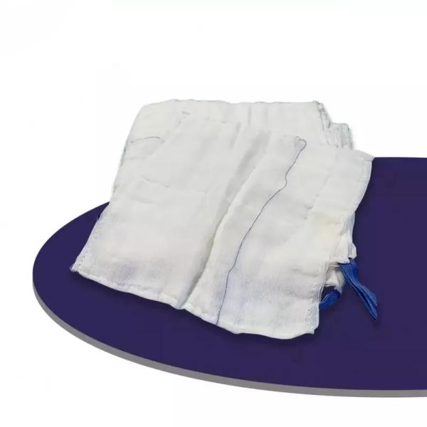 100% хлопчатобумажная медицинская лапаротомия губка стерильная брюшная подушка с рентгеновским изображением сложенная или сшитая